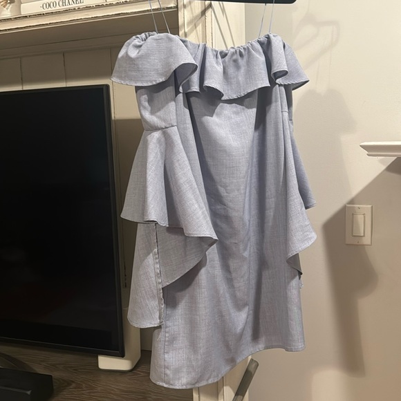 WAYF Kiera Off Shoulder Ruffle Dress - Picture 6 of 11